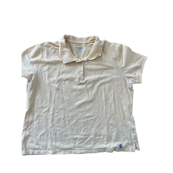 Carhartt women’s cotton‎ polo light yellow size XXL - Picture 1 of 4